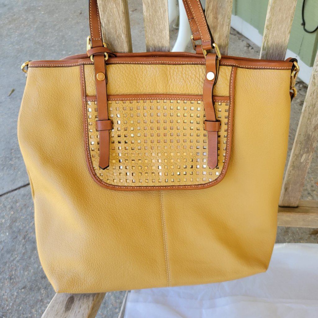 Asia Bellucci Italy Leather Camel Crossbody Shoulder Bag